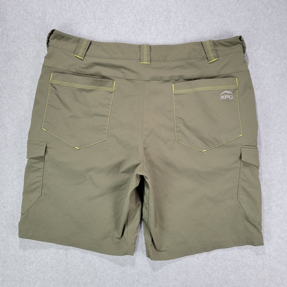 CABELAS XPG Shorts Men's 40 Green Cargo Hiking Outdoor Performance Zip Button - Picture 7 of 8